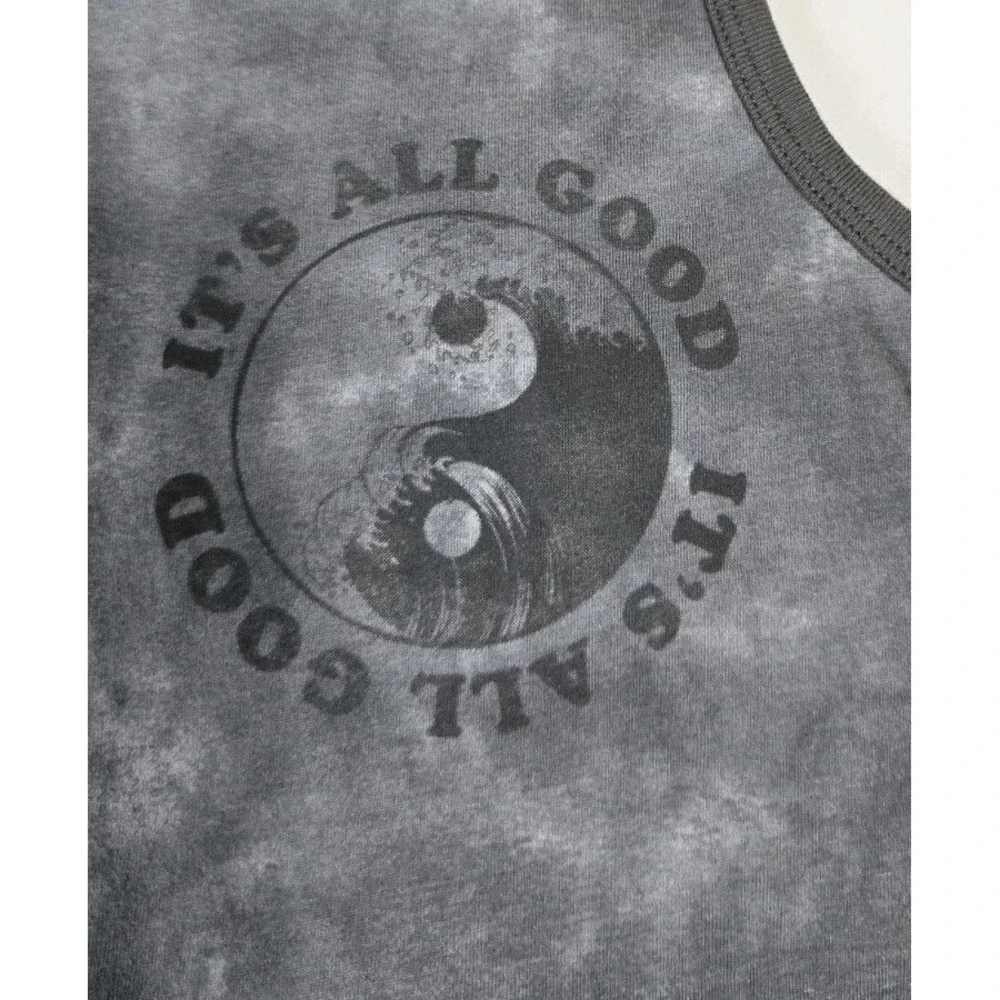 OshKosh Boy's Size 8 Gray Tank Top It's All Good